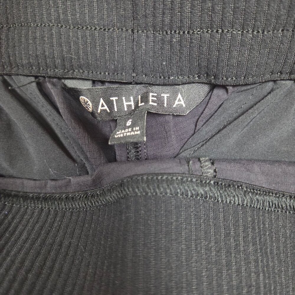 Athleta Mod Trekkie Crop Pant Womens 6 Ripstop‎ Hiking Travel Black - Picture 8 of 10